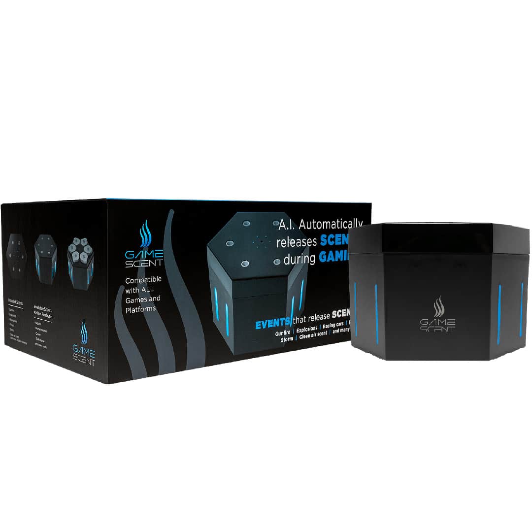 GameScent Start kit with GameScent Atomizer outside of box